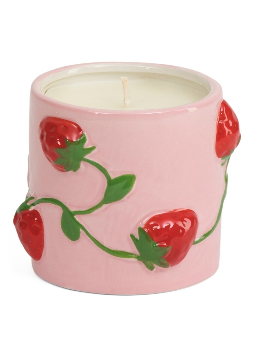 MARTHA STEWART Ceramic Strawberry Scented Candle Cottagecore Farmhouse 14oz
